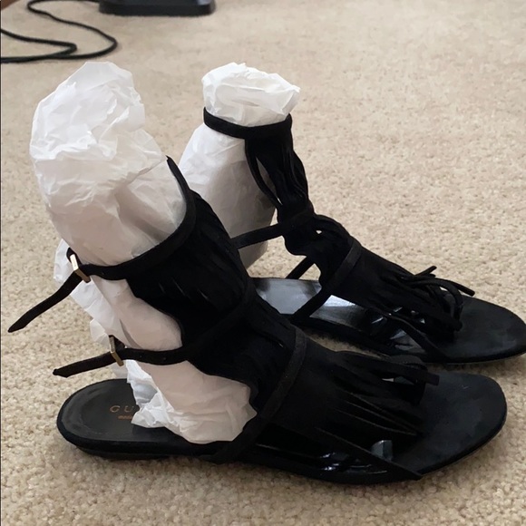 Gucci suede fringe sandals 6 - Picture 10 of 10